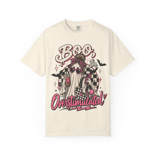 Boo, I'm Overstimulated - Cute Halloween Tee