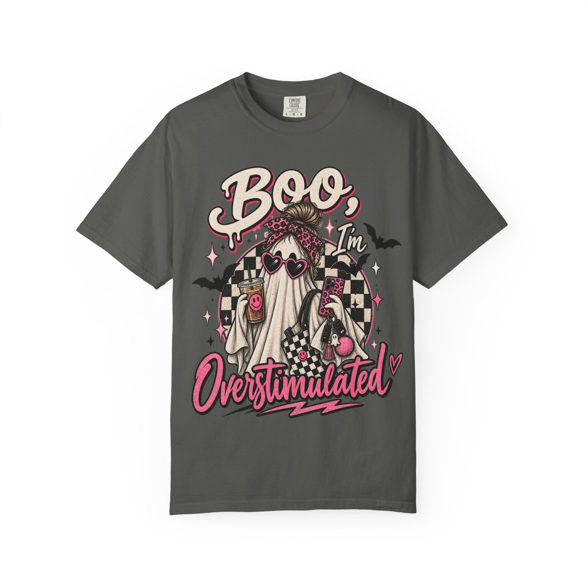 Boo, I'm Overstimulated - Cute Halloween Tee