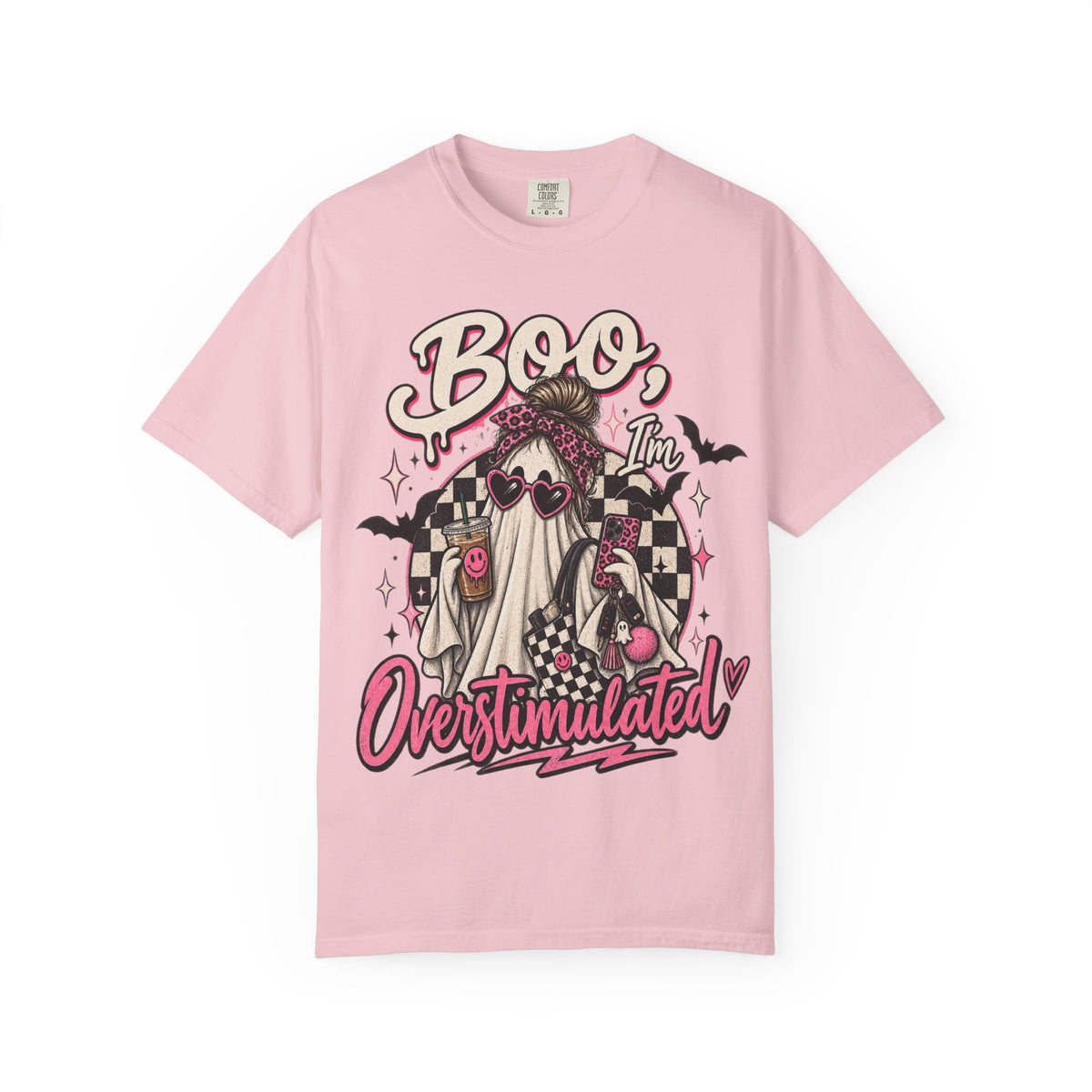 Boo, I'm Overstimulated - Cute Halloween Tee