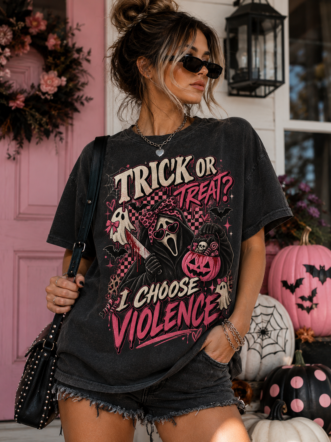 Trick or Treat? I Choose Violence Graphic Tee
